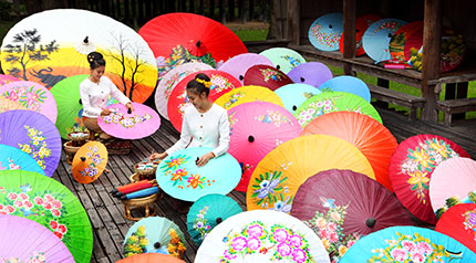 Borsang umbrellas Chiang-Mai